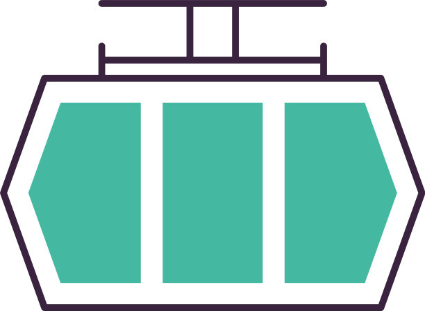 绿色的贡多拉图标图片下载