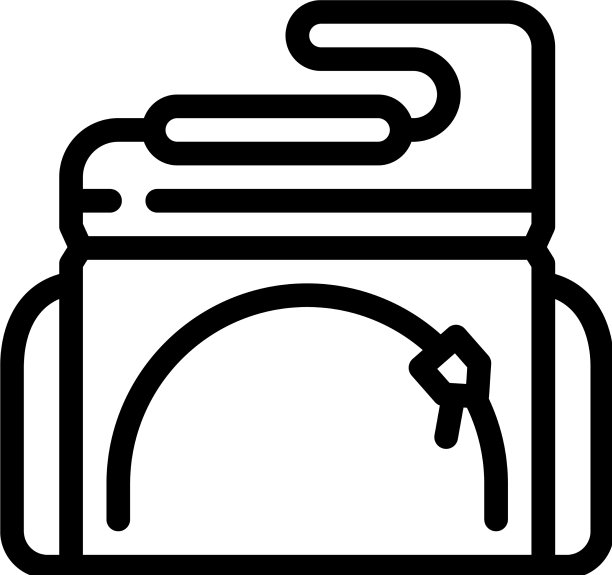 运动午餐袋线图标图片下载