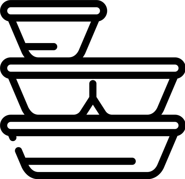 盒子设置线图标黑色图片下载