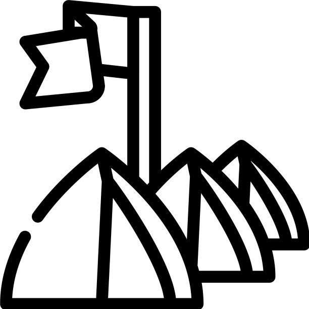 帐篷节日活动线图标图片下载