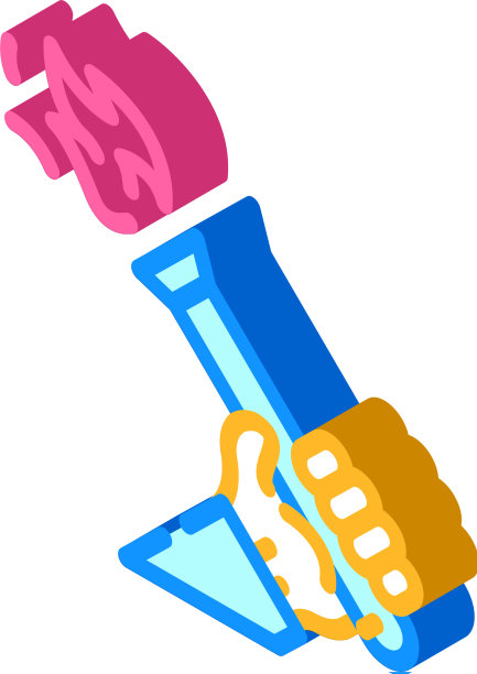 火炬等距图标图片下载