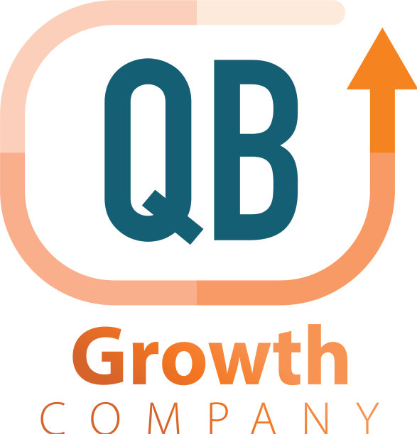 首字母QB增长向上标志设计模板图片下载