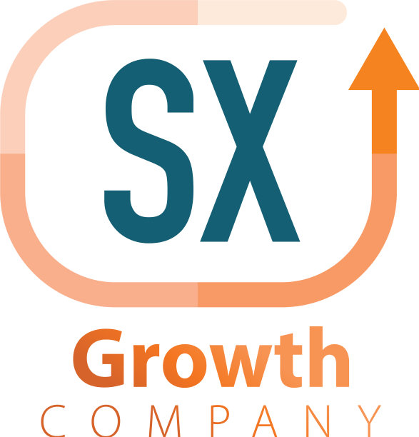 字母SX增长向上Logo设计模板图片下载
