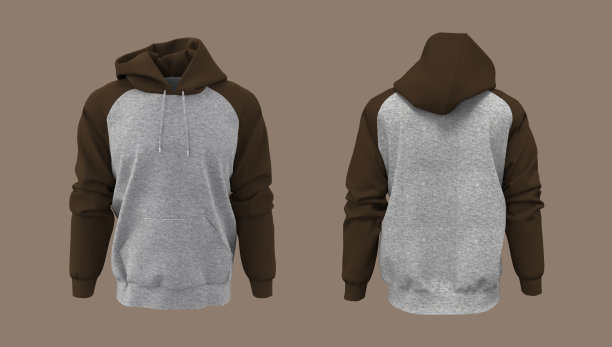 空白连帽运动衫模型打印图片下载