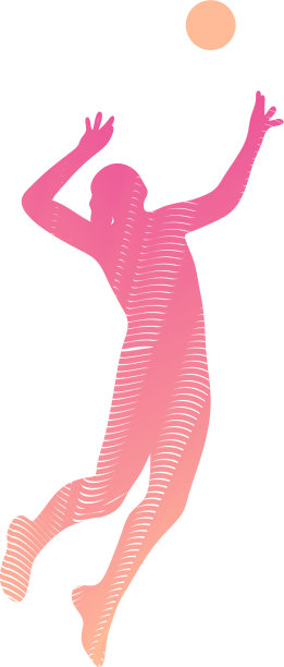 排球运动员发球-黑和图片下载