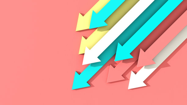 彩色背景中的箭头图片下载