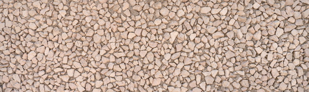 全景特写的暴露骨料混凝土制成的小角的石头图片下载