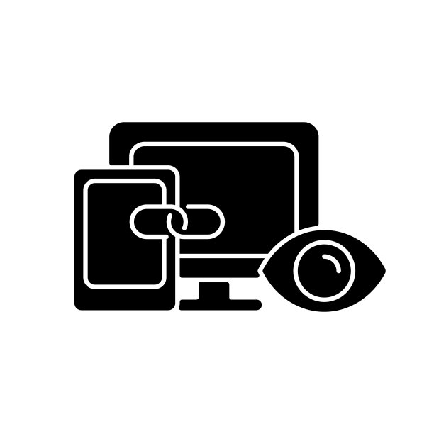跨设备跟踪黑色字形图标图片下载
