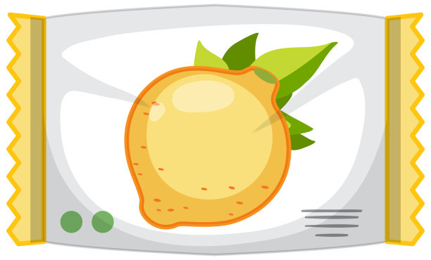 柠檬糖隔离包装图片下载