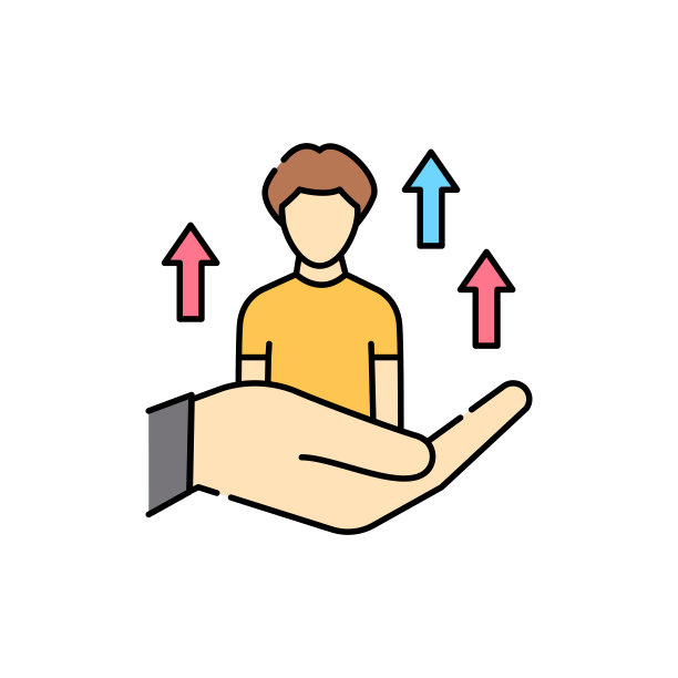 发展个人技能彩色线图标。孩子们学习。图片下载