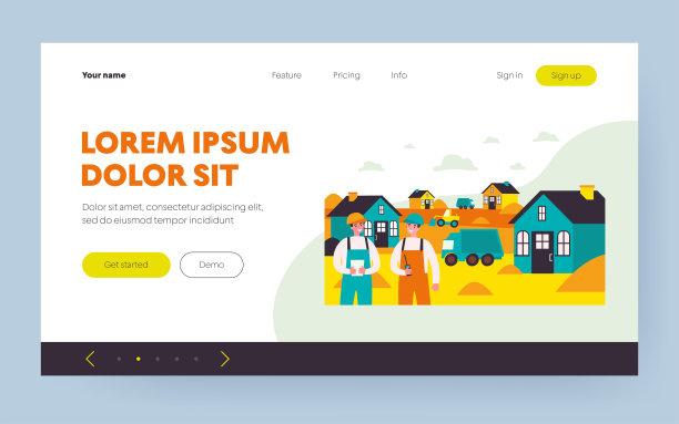 专业建筑商建造房屋图片下载