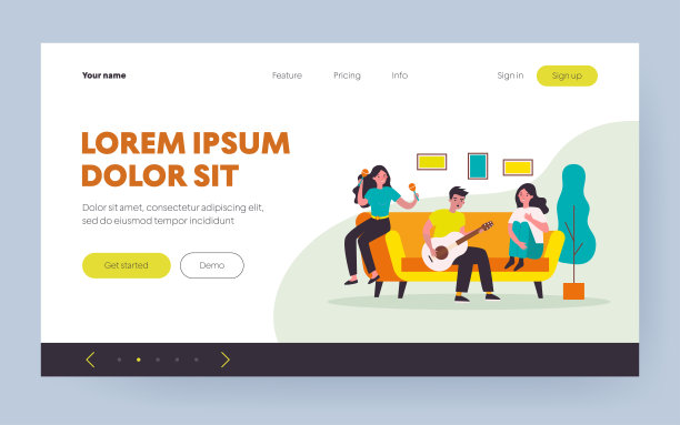 青少年乐队在家排练歌曲图片下载