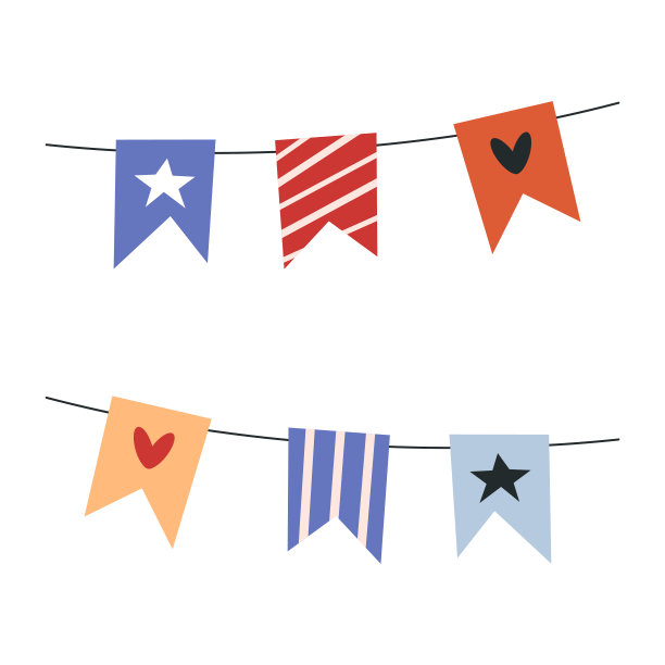 可爱的彩色马戏团帐篷在白色的背景图片下载