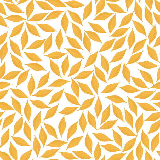 秋叶无缝图案。自然叶素食背景。图片下载