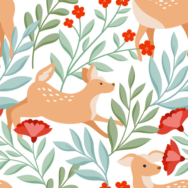 矢量圣诞无缝模式。手绘寒假插画。时尚印花，墙纸或织物的时尚重复纹理。图片下载