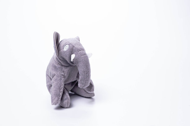 白色背景上的软玩具图片下载