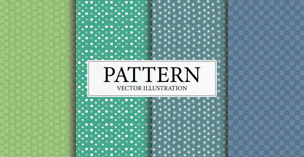 装配无缝模式，抽象形状-向量图片下载