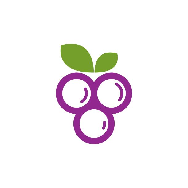 葡萄矢量图标插画设计图片下载