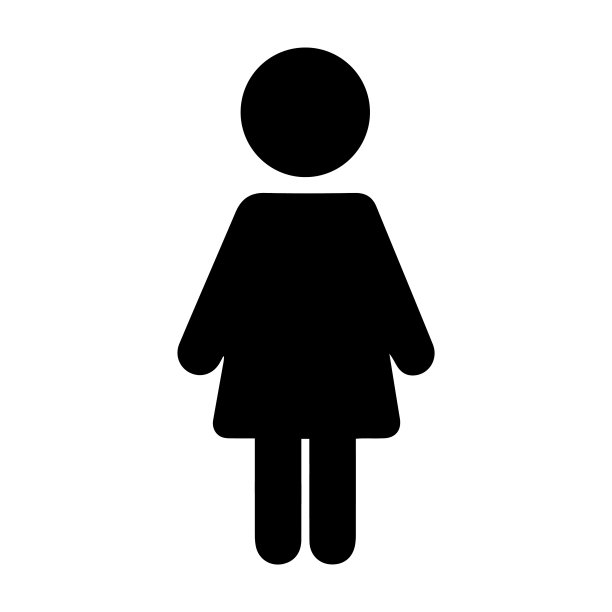 浴室：女性洗手间标志图片下载