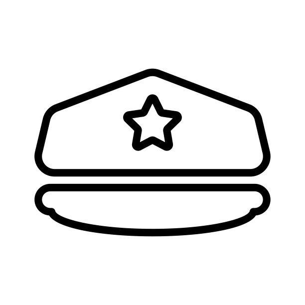 警帽图标图片下载