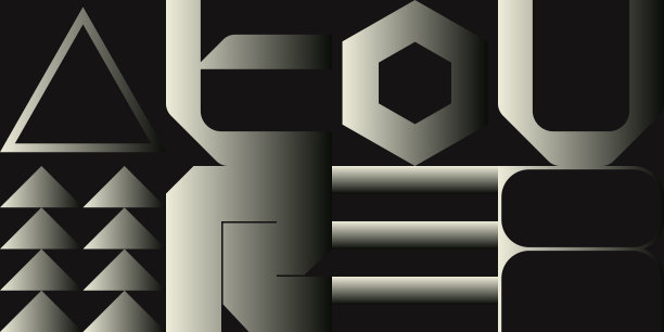 生成设计作品的抽象矢量生成形状组成图片下载