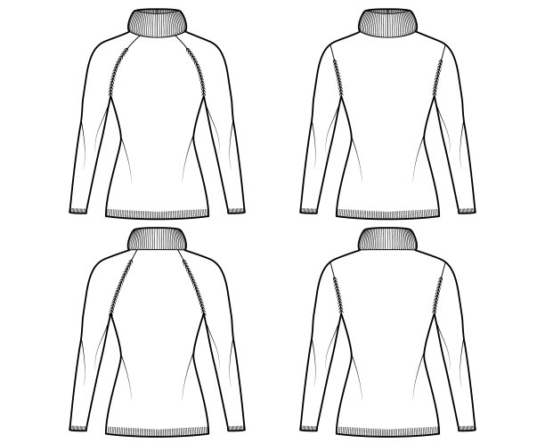 套衫夸张高领技术图片下载