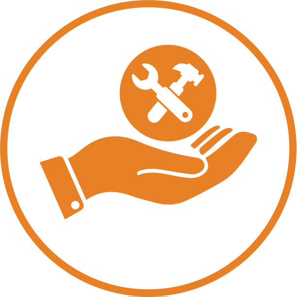 维护维修服务工具图标为橙色图片下载
