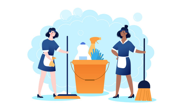 清洁公司使用的卫生化工产品图片下载