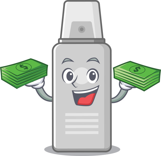 一个富有的剃须泡沫卡通人物图片下载