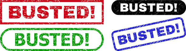 错误的惊叹号矩形邮票封条图片下载