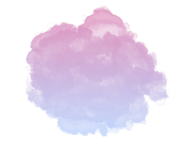 水彩抽象绘画与梯度浅紫色背景。图片下载