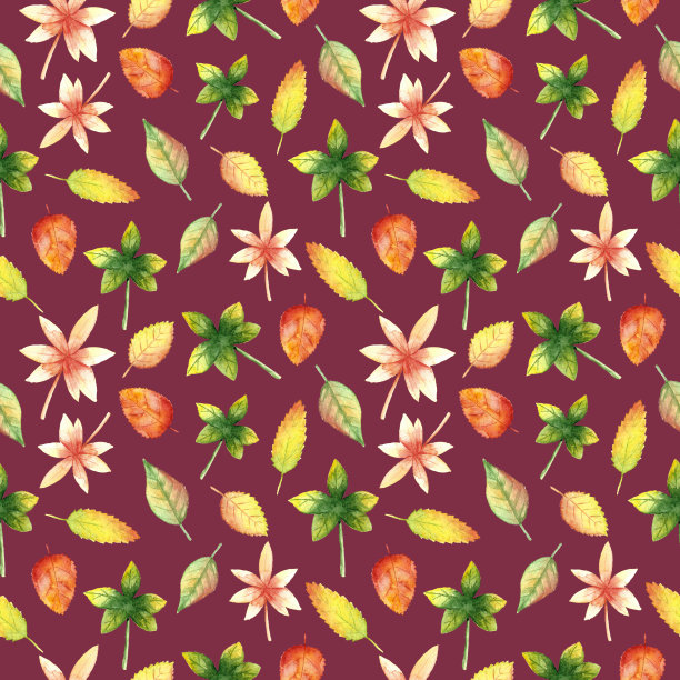 秋叶图案上酒香图片下载