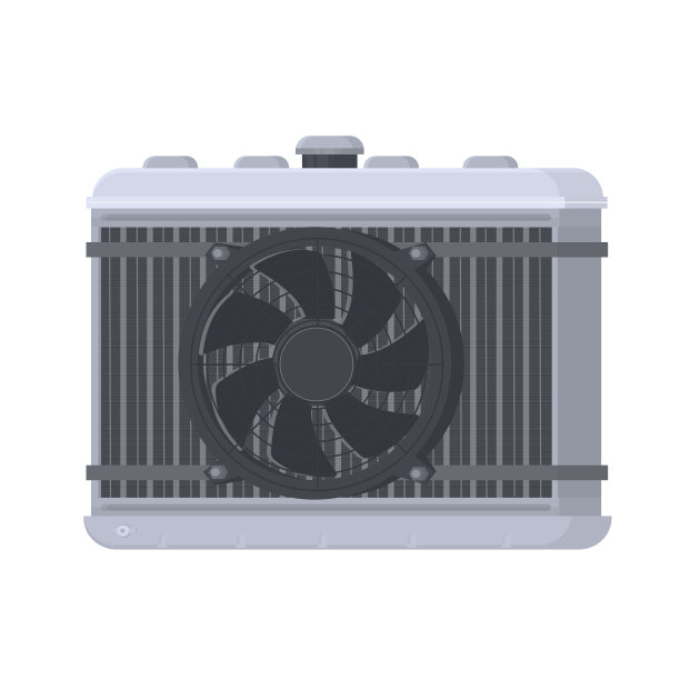 汽车散热器。发动机冷却系统图片下载