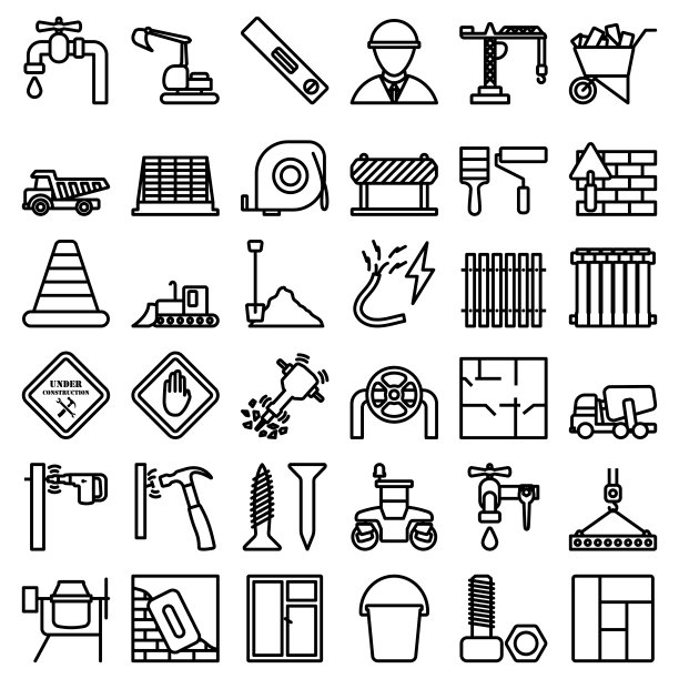 建筑图标设置图片下载