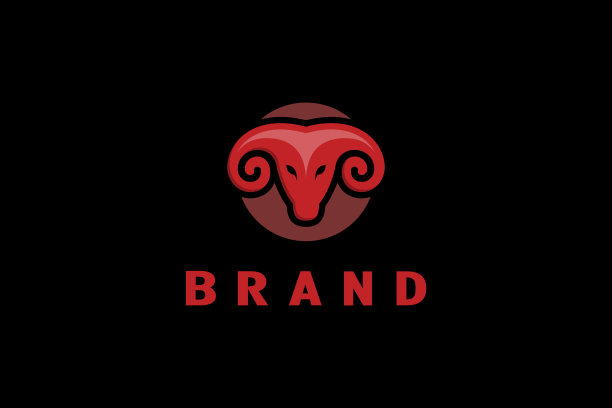 公羊头图标和符号图片下载