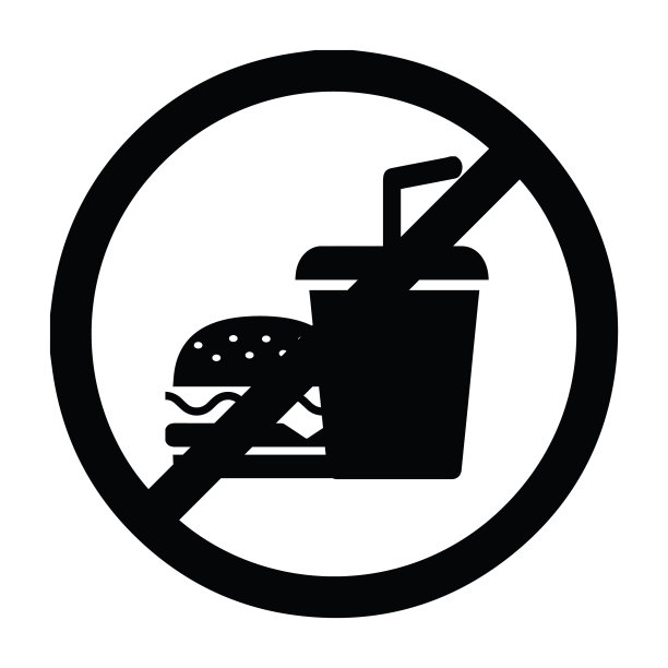 禁止外带饮料食物标志图片下载