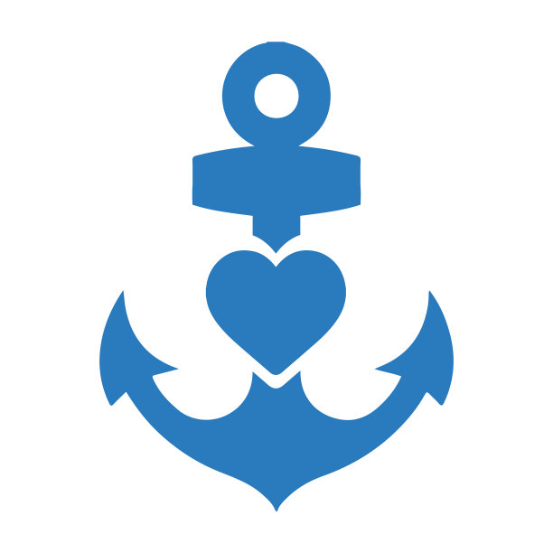 锚、锚、十字、奉献、心、爱、热情的图标图片下载