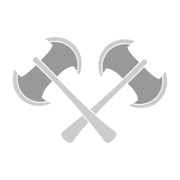 手画斧元素设计矢量。剪纸艺术卡通插图图片下载