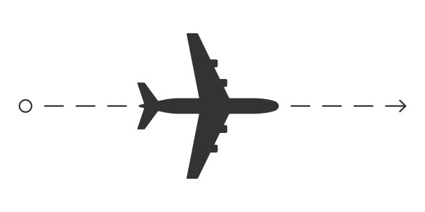 带有平面图标的飞机路径。航空旅行的概念。矢量插图。图片下载