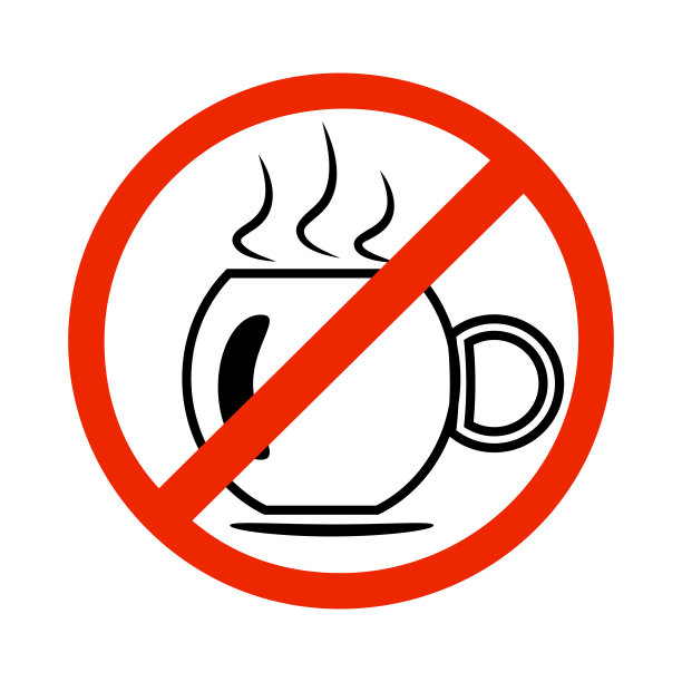 白色背景上没有孤立的咖啡杯标识。图片下载