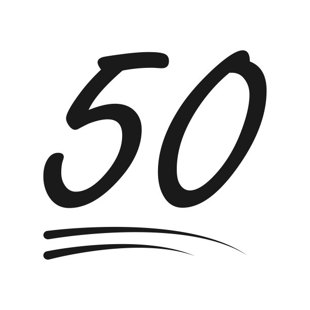 庆祝50粉丝关注图标banner图片下载