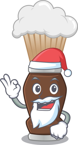 卡通人物用剃须刷圣诞老人图片下载