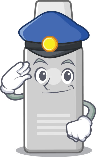 一个英俊的警官卡通图片图片下载