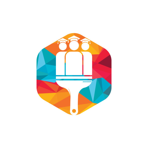 教育笔刷图标标志设计图片下载