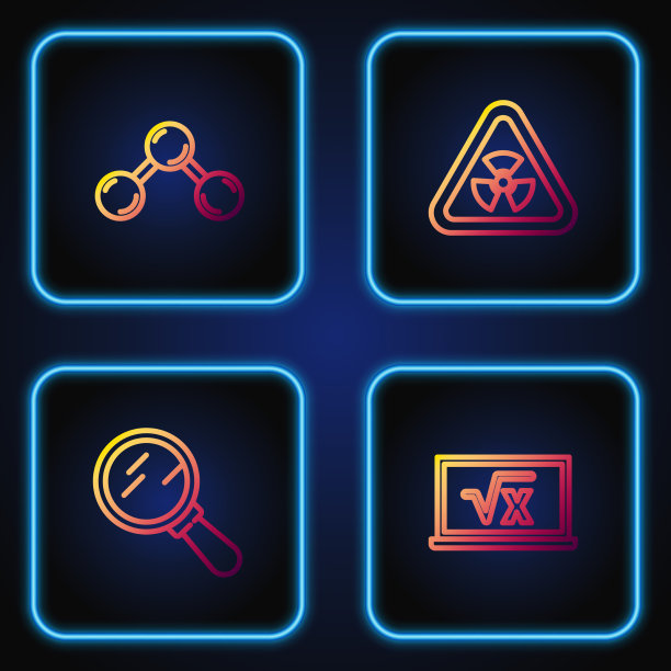 设直线平方根x字形放大镜图片下载