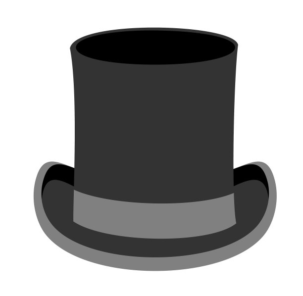 黑色绅士帽黑色大礼帽图片下载