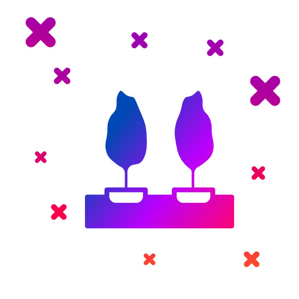 颜色树图标孤立在白色背景图片下载