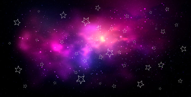 矢量手绘涂鸦彩色空间水彩背景图片下载