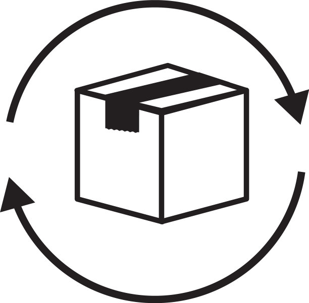 返回框图标上的白色背景平坦样式图片下载