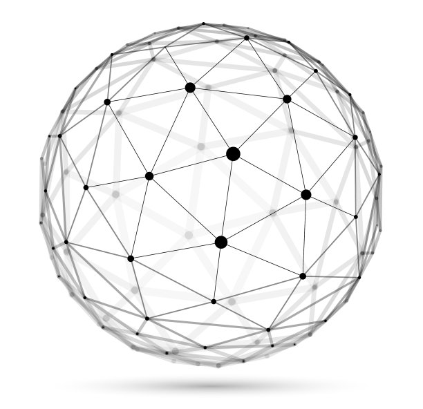 摘要三维网格球点连接图片下载